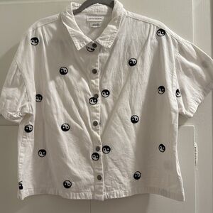 Native Youth sz. L Button Up Denim Shirt